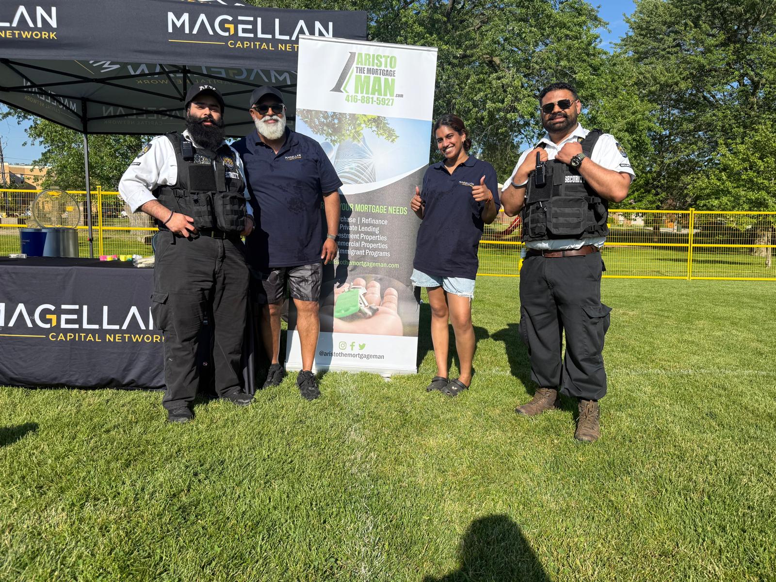 Aristo The Mortgage Man booth at Multicultural Festival Durham at Ajax Village Arena