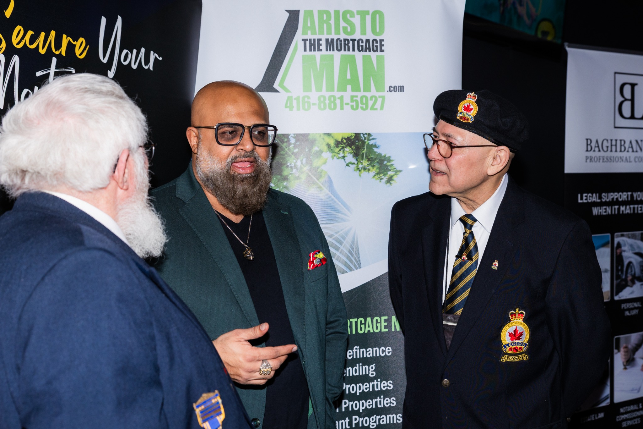Aristo speaking with community guests at VIP Charity Bowling for the Brave